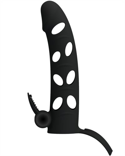 Penis Sleeve 6" Withe Vibrator